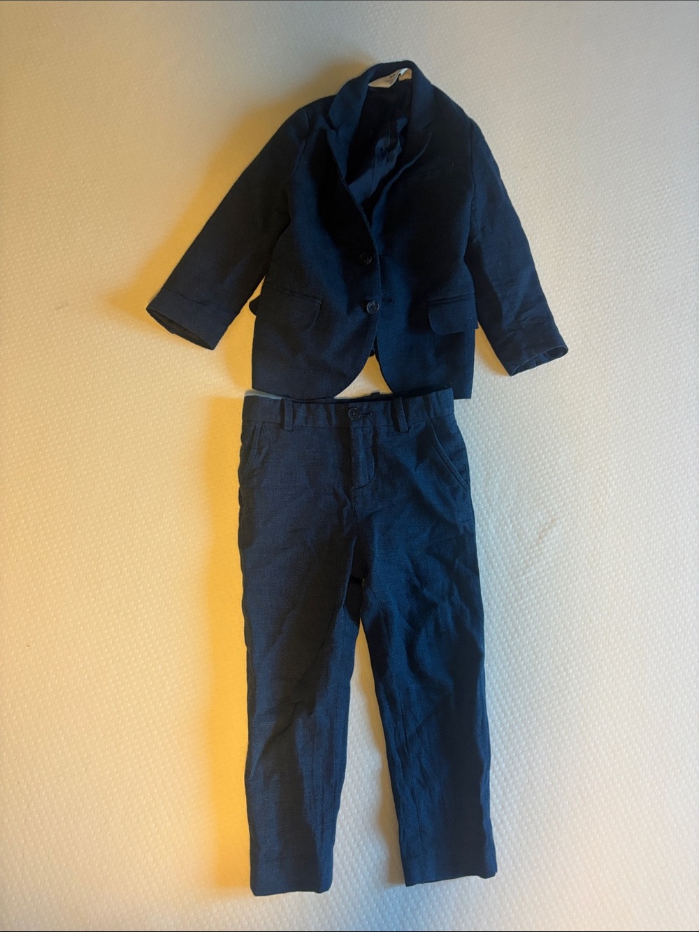 H&M Dark Blue Kids Two-Piece Suit Set